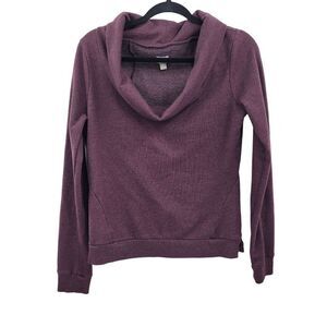 Converse Sweatshirt M Purple‎ Oversized Cowl Neck Long Sleeve Streetwear Grunge